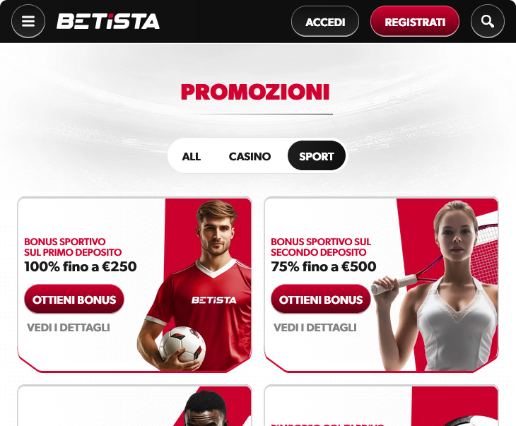 Betista Casino Bonus