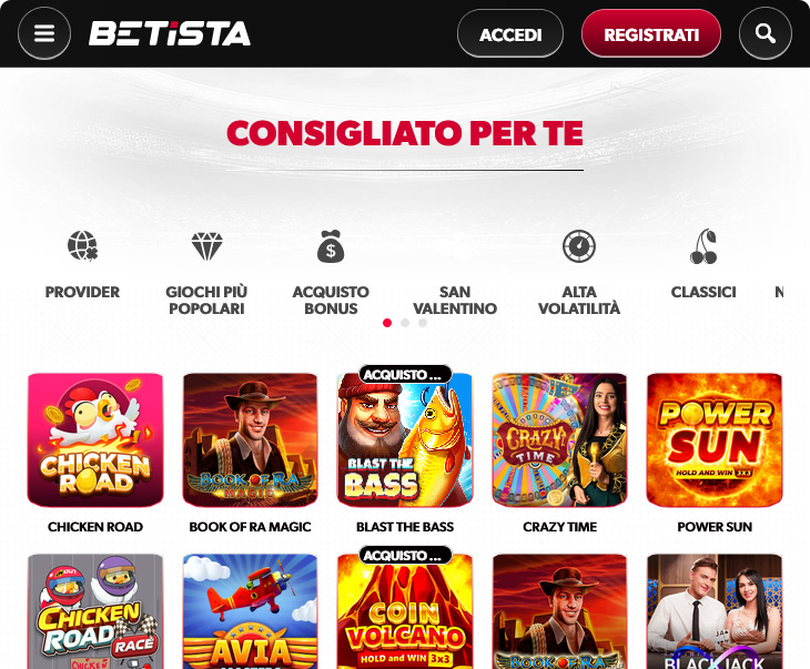 Betista Casino Giochi