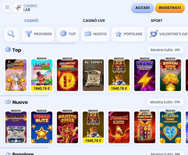 Casinolab Giochi