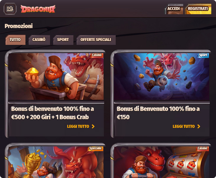 Dragonia Casino Bonus