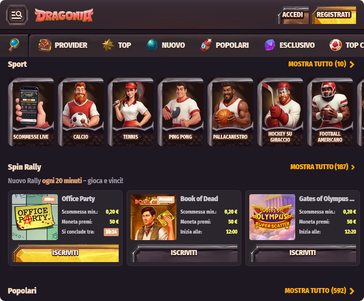 Dragonia Casino Design