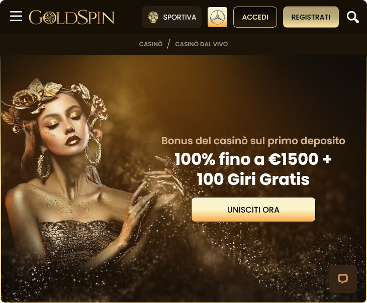 Bonus di Benvenuto del Casinò Goldspin