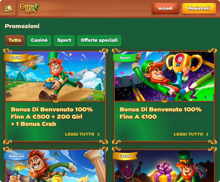 Greenluck Casino Bonus
