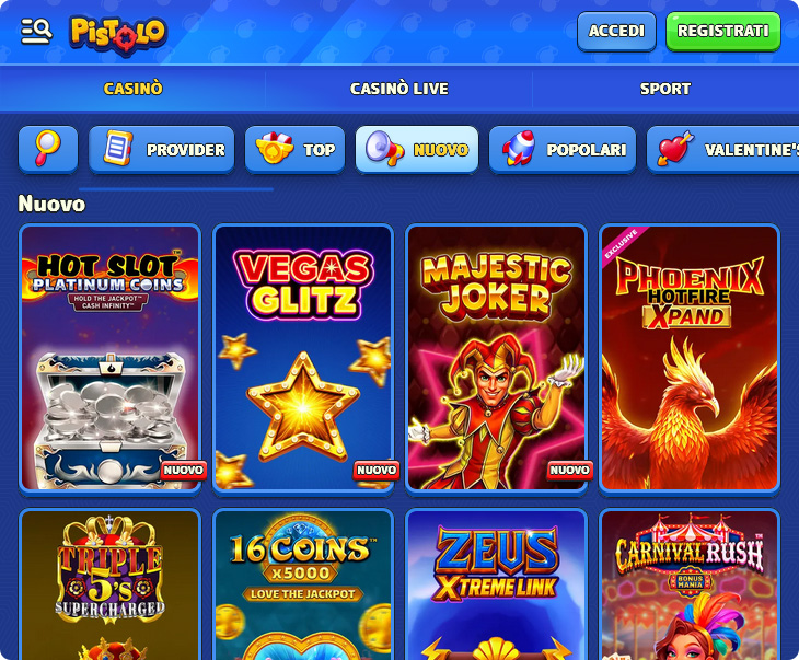Giochi del Casinò Pistolo