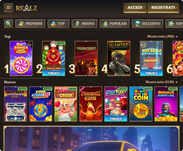 Realz Casino Design