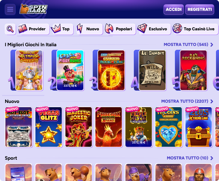 Spinbara Casino Design