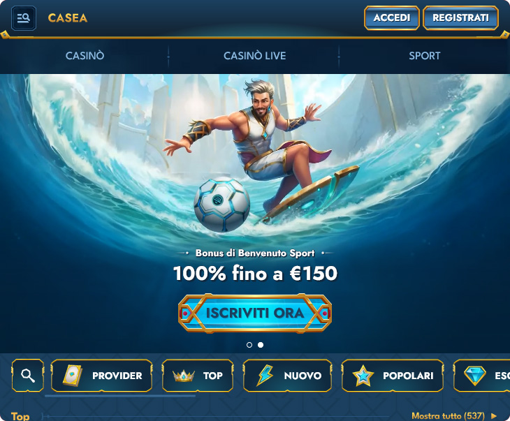 Casea Casino Bonus di Benvenuto