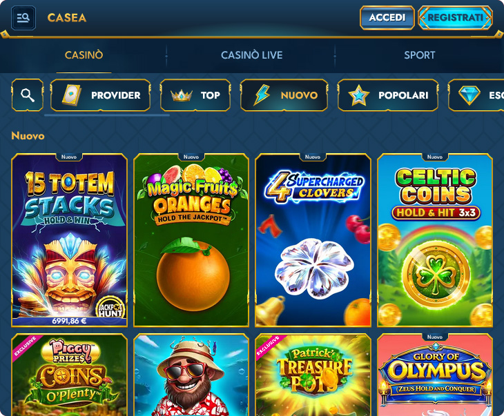 Casea Casino Giochi