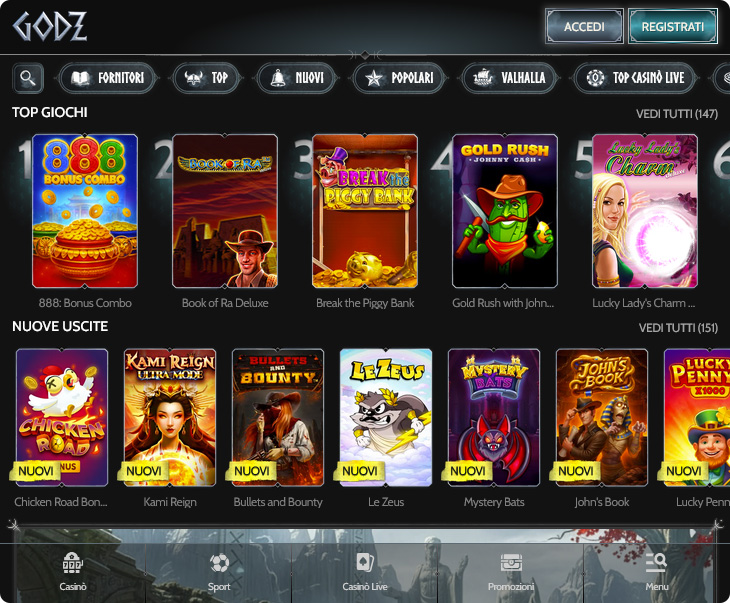 Godz Casino Design