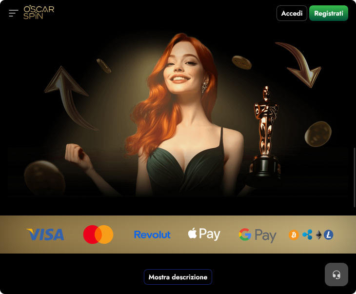 Oscarspin Casino Pagamenti